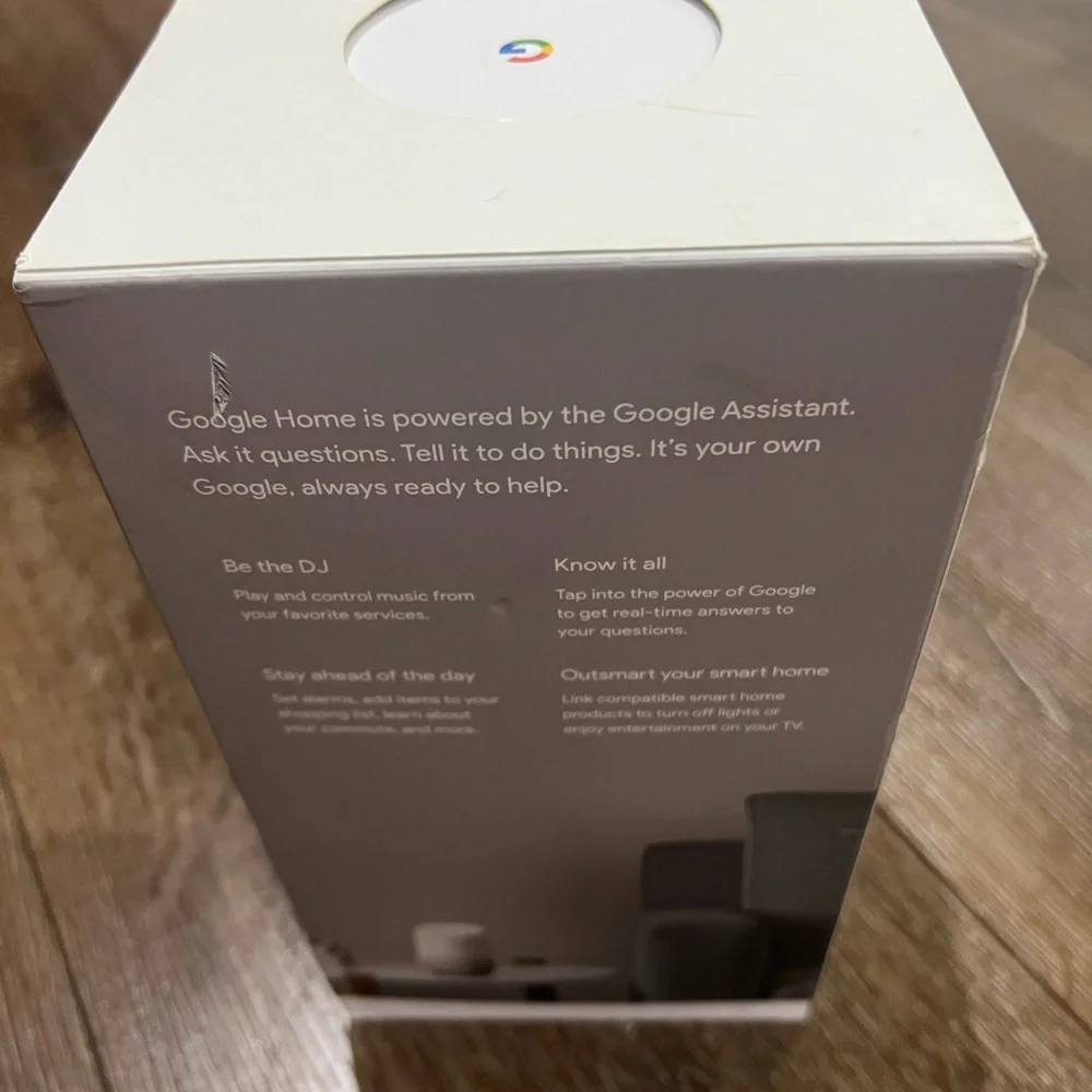 Google Home voice activated Smart Speaker - White and Gray